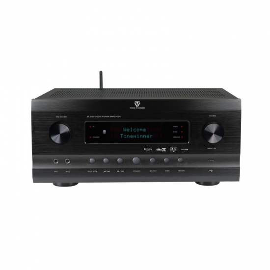 Topiky Amplificatore Stereo 2.1 Canali Con Uscita Subwoofer – Bluetooth 5.1, Ingressi USB/AUX/Coassiale, 30Wx2 + 60W, Per Diffusori 4-16Ω, Telecomando Incluso